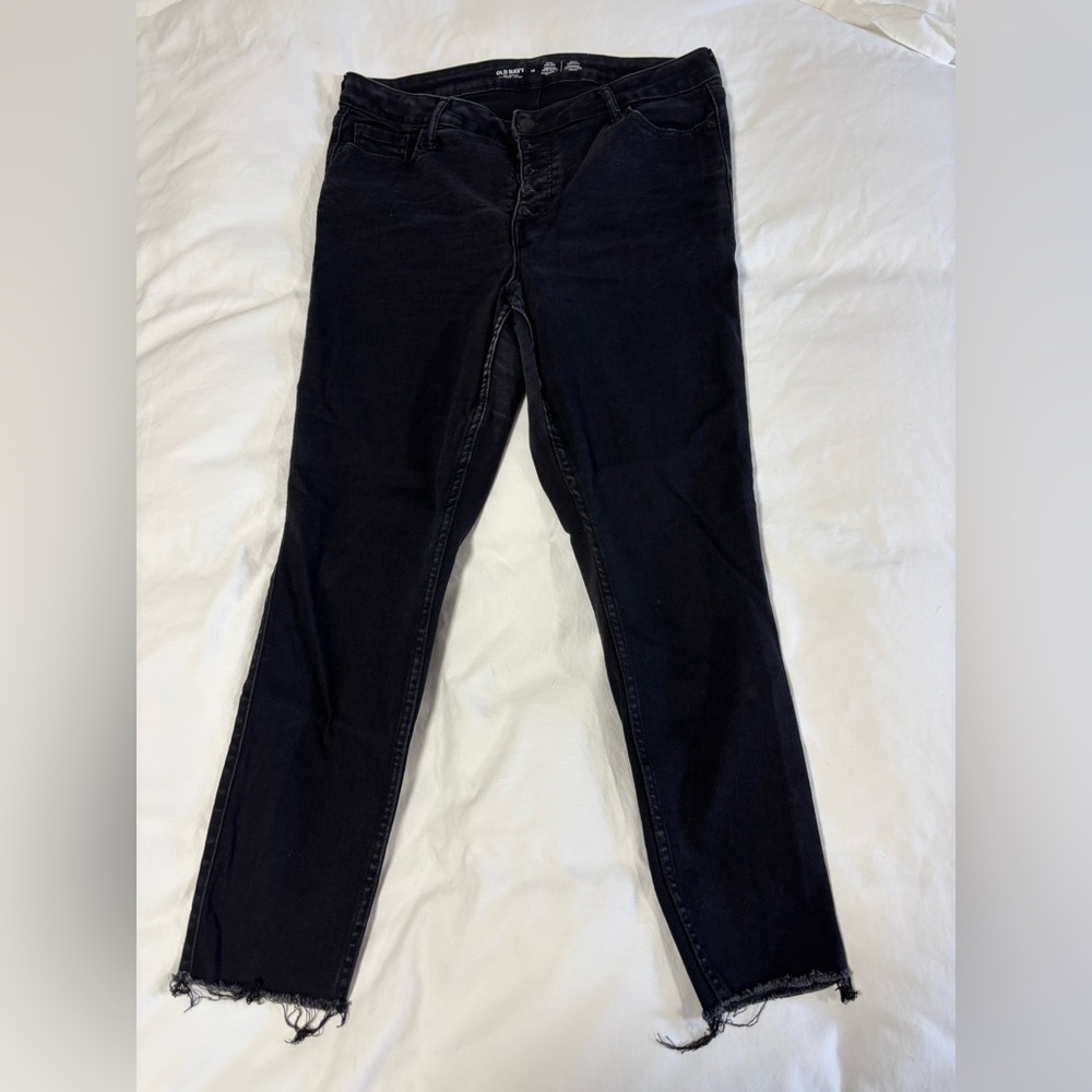 Old Navy Women's Black Rockstar Super Skinny Jeans